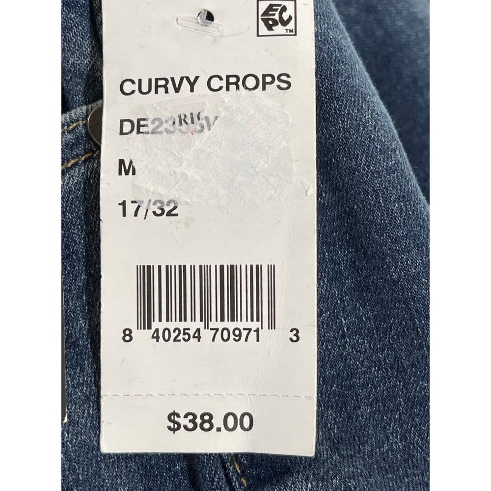 Indigo Rein Womens Curvy Fit High Rise Crop Jeans Distressed Denim Size 17 - Picture 7 of 9